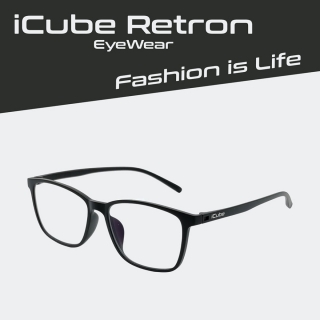 iCube Retron - BLACK - Okuliare na počítač s filtrom modrého svetla 