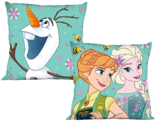 Ľadové kráľovstvo - ozdobný vankúš (40x40 cm) - Anna, Elsa a Olaf