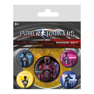Power Rangers odznaky (5ks)